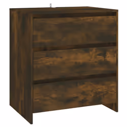 vidaXL Credenza Rovere Fumo 70x41x75 cm in Truciolato - Vista aggiuntiva 2