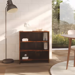 vidaXL Credenza Rovere Fumo 70x40,5x75 cm in Truciolato - Vista aggiuntiva 3