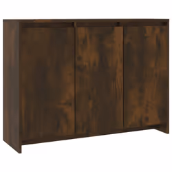 vidaXL Credenza Rovere Fumo 102x33x75 cm in Truciolato - Vista aggiuntiva 2