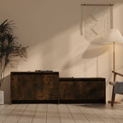 Vidaxl - Mobile tv Rovere Fumo 146,5x35x50 cm in Truciolato