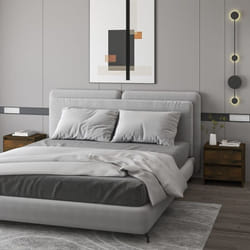 Vidaxl - Set 2 Comodini da Camera da Letto, Tavolini da notte Rovere Fumo 45x34, 5x44, 5 cm in Truciolato