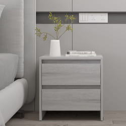 Vidaxl - Comodino Grigio Sonoma 45x34,5x44,5 cm in Truciolato 263123