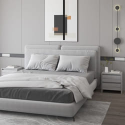 Set 2 Comodini da Camera da Letto, Tavolini da notte Grigio Sonoma 45x34, 5x44, 5 cm in Truciolato Vidaxl