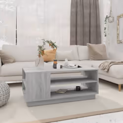 Questo tavolino dal design moderno è un mobile pratico per il vostro spazio abitativo. La struttura di questo tavolino da div ...