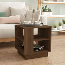 Vidaxl - Tavolino da Salotto, Tavolino da caffè Rovere Marrone 40x40x43cm Legno Multistrato
