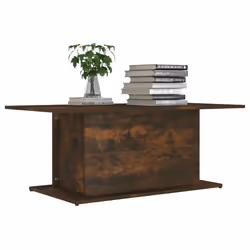 vidaXL Tavolino da Salotto Rovere Fumo 102x55,5x40 cm in Truciolato - Vista aggiuntiva 3