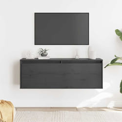 Pensile, Mobile Moderno Grigio 100x30x35 cm in Legno Massello di Pino Vidaxl 7044