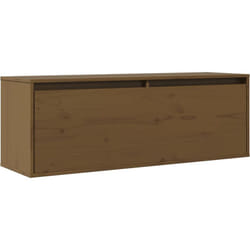 Pensile Marrone ambra 100x30x35 cm in Legno Massello di Pino Vidaxl