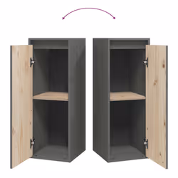 VidaXL 813499 scaffale Pino Grigio - Vista aggiuntiva 8
