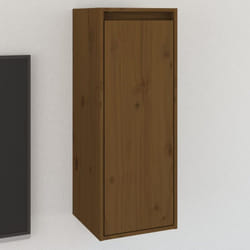 Pensile, Mobile Moderno Marrone Miele 30x30x80 cm in Legno Massello di Pino Vidaxl 9175