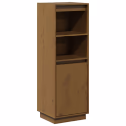 vidaXL Credenza Ambra 37x34x110 cm in Legno Massello di Pino - Vista aggiuntiva 2