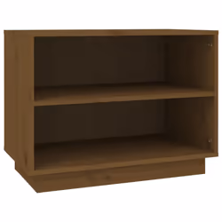 vidaXL Scarpiera Marrone Ambra 60x34x45 cm in Legno Massello di Pino - Vista aggiuntiva 2