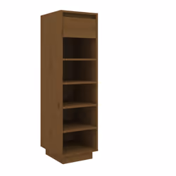 vidaXL Scarpiera ambra 30x34x105 cm in Legno Massello di Pino - Vista aggiuntiva 2