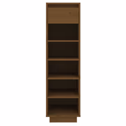 vidaXL Scarpiera ambra 30x34x105 cm in Legno Massello di Pino - Vista aggiuntiva 3
