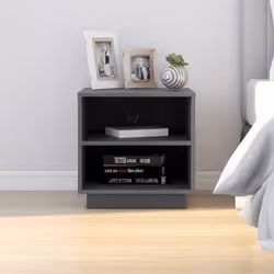 VidaXL 813329 comodino Grigio