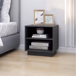 VidaXL 813330 comodino Grigio - Vista aggiuntiva 4