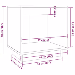 VidaXL 813340 comodino Grigio - Vista aggiuntiva 8