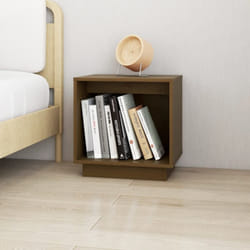 Vidaxl - Comodino Marrone Ambra 40x30x40 cm in Legno Massello di Pino
