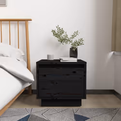 VidaXL 813403 comodino Nero
