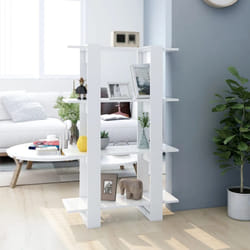 Elegante libreria con 4 ripiani design moderno in legno vari colori colore : Bianco