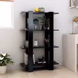vidaXL Libreria/Divisorio Nero 80x30x123,5 cm - Vista aggiuntiva 3