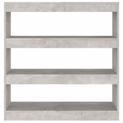 vidaXL Libreria/Divisorio Grigio Cemento 100x30x103 cm - Vista aggiuntiva 3