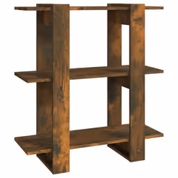 vidaXL Libreria/Divisorio Rovere Fumo 80x30x87 cm - Vista aggiuntiva 2