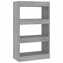 vidaXL Libreria/Divisorio Grigio Sonoma 60x30x103 cm in Truciolato - Vista aggiuntiva 2