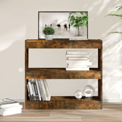 Libreria/Divisorio, Scaffale Rovere Fumo 80x30x72 cm Vidaxl