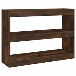vidaXL Libreria/Divisorio Rovere Fumo 100x30x72 cm - Vista aggiuntiva 2