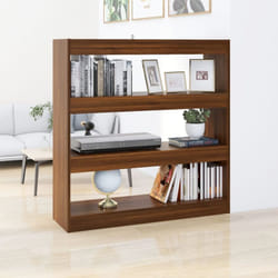 Libreria/Divisorio, Scaffale Rovere Marrone 100x30x103 cm Vidaxl