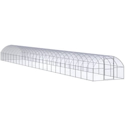 vidaXL Pollaio per Esterni 3x24x2 m in Acciaio Zincato