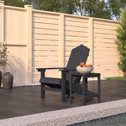 VidaXL 3095701 sedia da esterno Terrazzo Polietilene ad alta intensità, Acciaio Antracite - Vista aggiuntiva 2