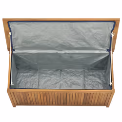 Cassa da Giardino 114x50x58 cm in Legno Massello di Teakcod mxl 121115 - Vista aggiuntiva 3