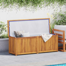 vidaXL Cassa da Giardino 150x50x55 cm in Legno Massello di Teak