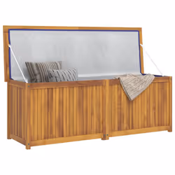 vidaXL Cassa da Giardino 150x50x55 cm in Legno Massello di Teak - Vista aggiuntiva 3