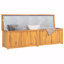 vidaXL Cassa da Giardino 200x50x55 cm in Legno Massello di Teak - Vista aggiuntiva 3