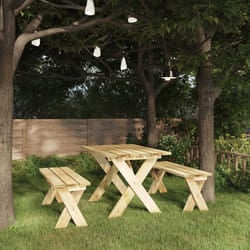 vidaXL Panca da Giardino 110 cm in Legno di Pino Impregnato