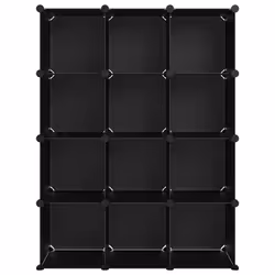 VidaXL 340546 scarpiera Nero - Vista aggiuntiva 3