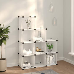 Organizzatore Portaoggetti con 9 Cubi Trasparenti in pp Vidaxl 22310