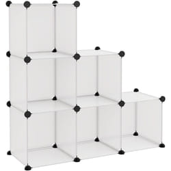 Organizzatore Portaoggetti con 6 Cubi Trasparenti in pp Vidaxl Trasparente