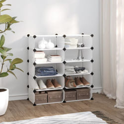 Scarpiera Salvaspazio, Portascarpe Trasparente 84x32x88, 5 cm in pp Vidaxl