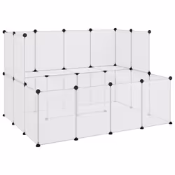 Gabbia per Piccoli Animali Trasparente 143x107x93 cm PP Acciaiocod mxl 79404 - Vista aggiuntiva 2