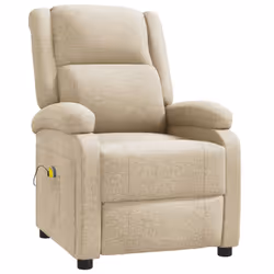 VidaXL 340935 sedia massaggiante elettrica Crema