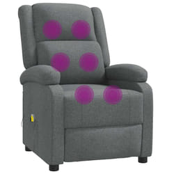 VidaXL 340937 sedia massaggiante elettrica Grigio