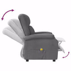 VidaXL 340937 sedia massaggiante elettrica Grigio - Vista aggiuntiva 6