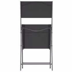 VidaXL 318766 sedia da esterno Terrazzo Tessuto, Acciaio Nero - Vista aggiuntiva 7