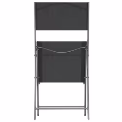 VidaXL 318767 sedia da esterno Terrazzo Tessuto, Acciaio Nero - Vista aggiuntiva 7