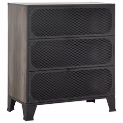 vidaXL Armadi Portaoggetti 2 pz Grigi 72x36x82 cm Metallo e MDF - Vista aggiuntiva 3