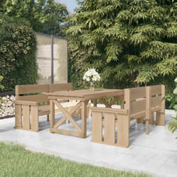 Set da Pranzo per Giardino 3 pz in Legno di Pino Impregnato Vidaxl 939632